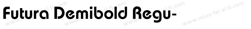 Futura Demibold Regu字体转换